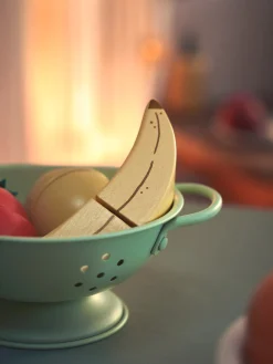 Banane en bois jouet