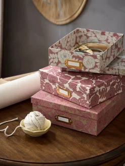 Boîte de rangement avec porte-étiquette