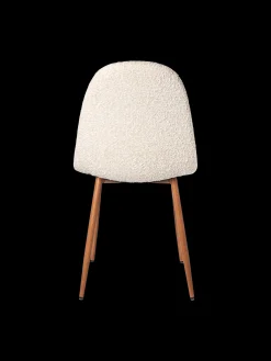 Chaise en tissu bouclé