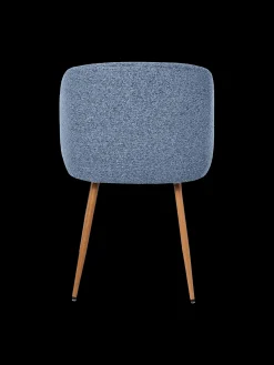 Chaise en tissu bouclé