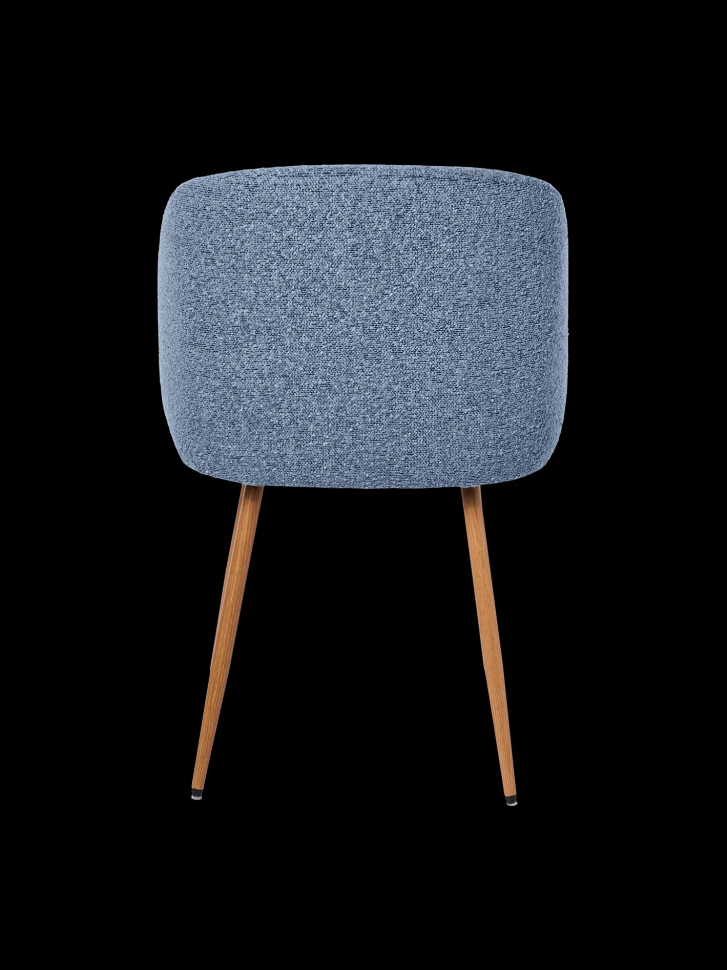 Chaise en tissu bouclé