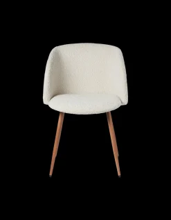 Fauteuil en tissu bouclé
