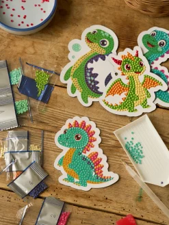 Magnets dinosaure en broderie diamant
