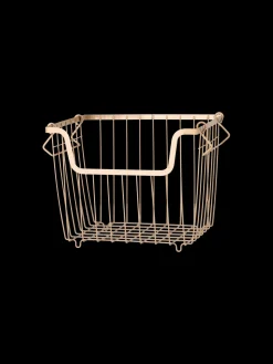 Panier de rangement en fil empilable