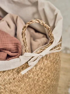 Panier doublé en tissu