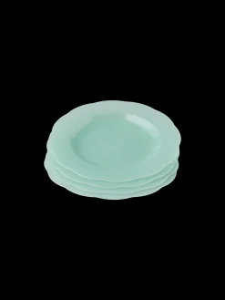 Assiettes en plastique réutilisables - lot de 4