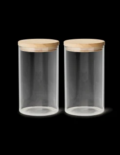 Bocaux avec couvercle - lot de 2