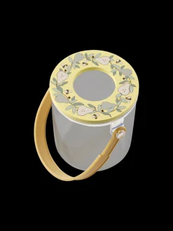 Boîte à jouets avec loupe
