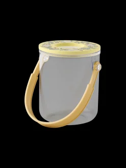 Boîte à jouets avec loupe
