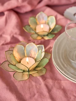 Bougeoir en fleur de lotus