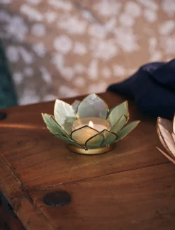 Bougeoir en fleur de lotus