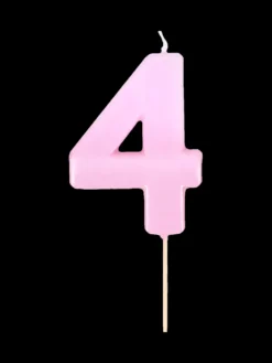Bougie chiffre 4