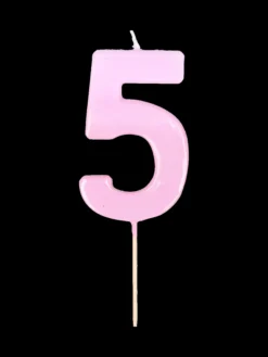 Bougie chiffre 5