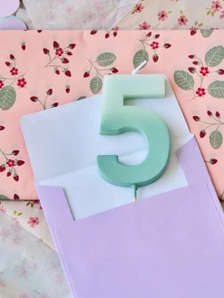 Bougie chiffre 5