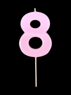 Bougie chiffre 8