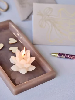 Bougie en forme de fleur