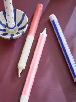 Bougies rayées 25 cm