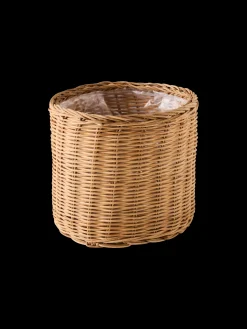 Cache-pot en panier avec doublure