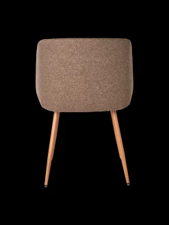 Chaise en tissu bouclé