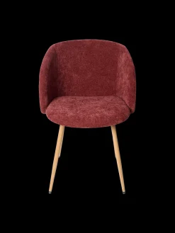 Chaise en tissu bouclette