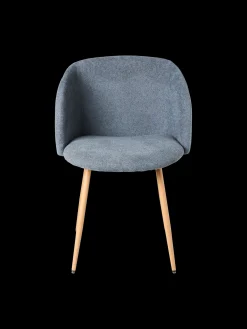 Chaise en tissu bouclette
