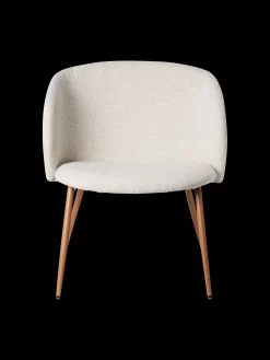 Chaise lounge en tissu bouclé