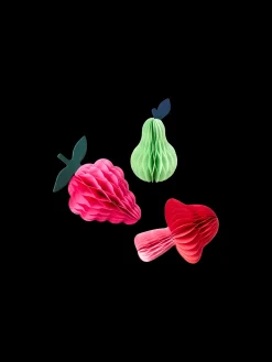 Décorations en forme de fruits en papier