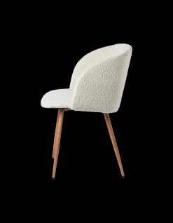 Fauteuil en tissu bouclé