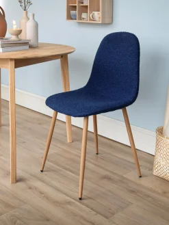 Fauteuil en tissu bouclé