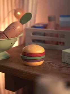 Hamburger jouet en bois