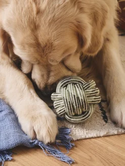 Jouet balle en corde pour chien