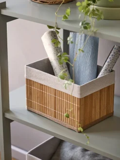 Panier de rangement avec doublure