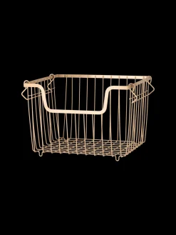 Panier de rangement empilable en fil métallique