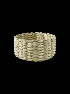 Panier rond tressé