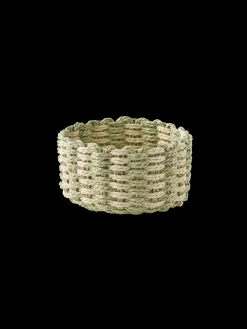 Panier rond tressé