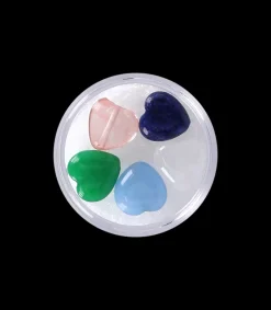 Perles cœur semi-percées
