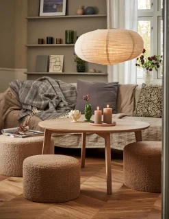 Pouf en tissu tout doux