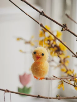 Poussin décoratif à suspendre