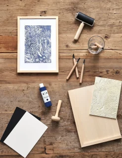 Set de linogravure