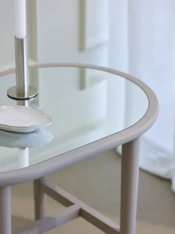 Table d'appoint avec miroir